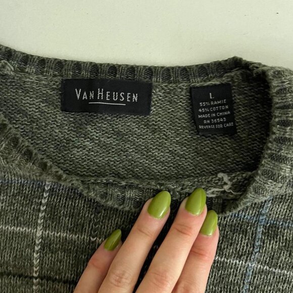 vintage 90s grid indie skate sweater - Picture 8 of 8